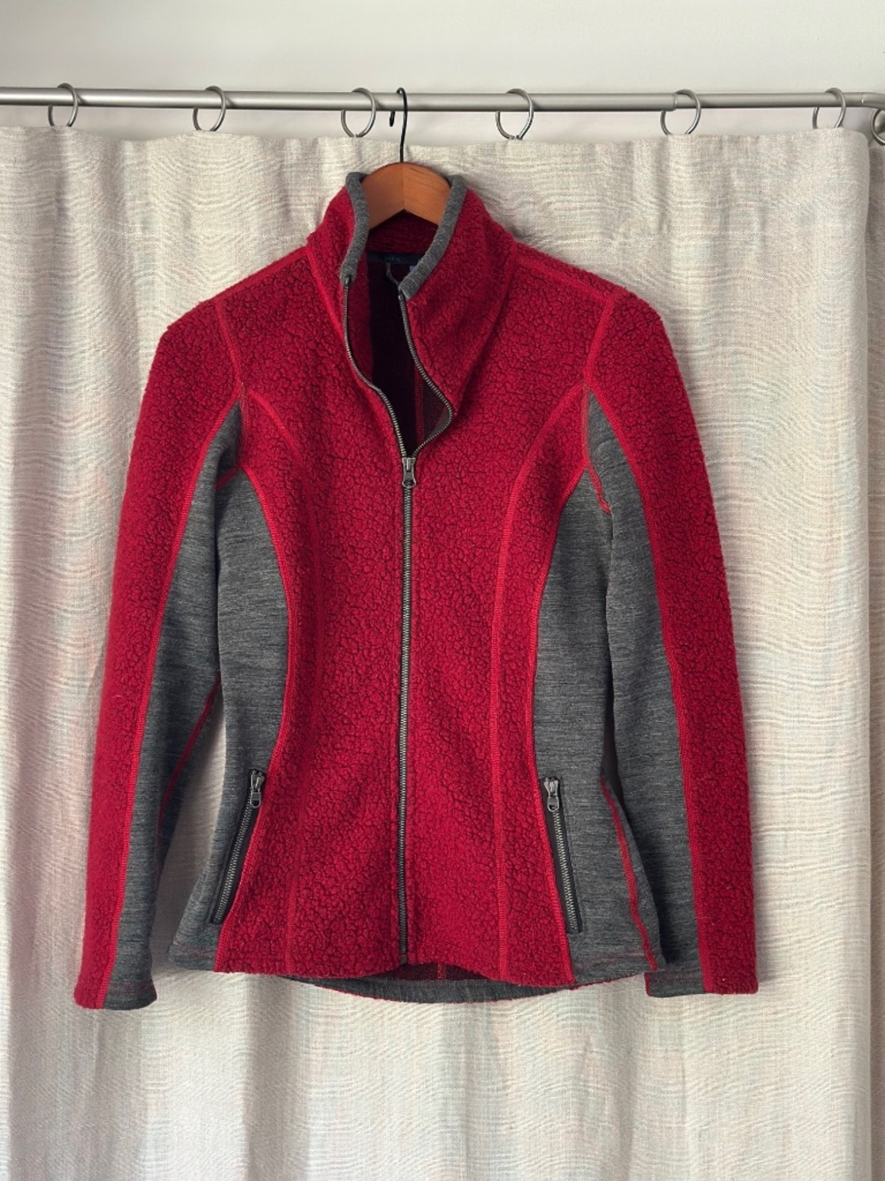 KUHL Red and Grey Fleece Jacket - Picture 6 of 10
